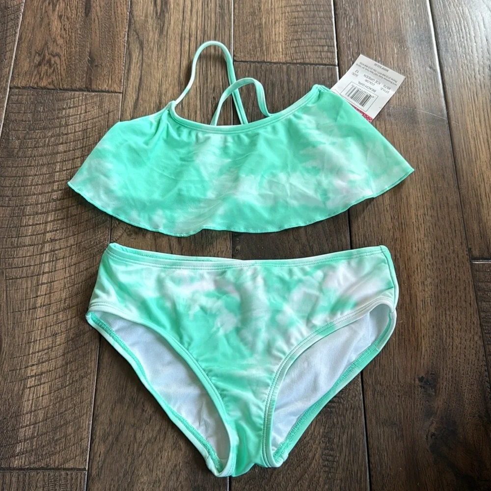 Kanu‎ Surf NWT Kids Swim Bikini - Mint Green 12